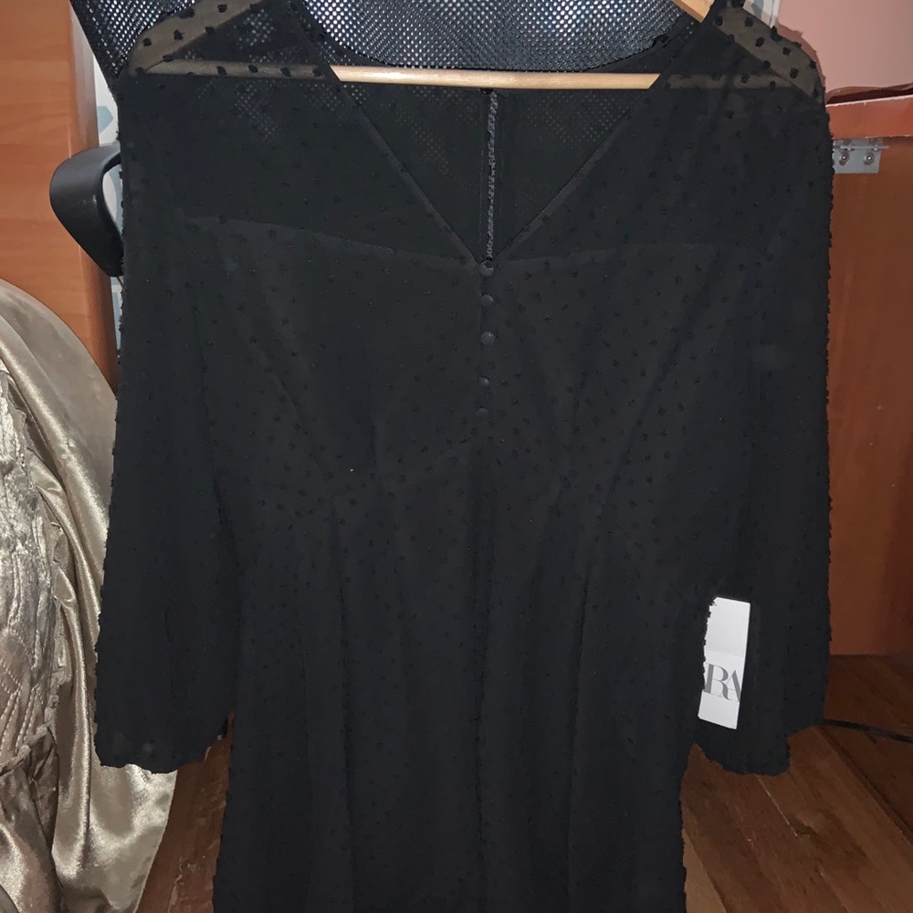 🧡SUPER SALE🧡Black Zara polka dot dress